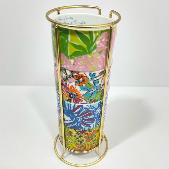 NWOT Lilly Pulitzer for Target Porcelain Stacking Coffee Mug - Picture 2 of 7